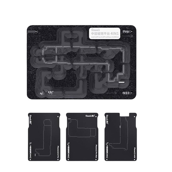 شابلون مگنتی طبقات Qianli مناسب برای آیفون 12 / 12Pro / 12mini / 12Promax