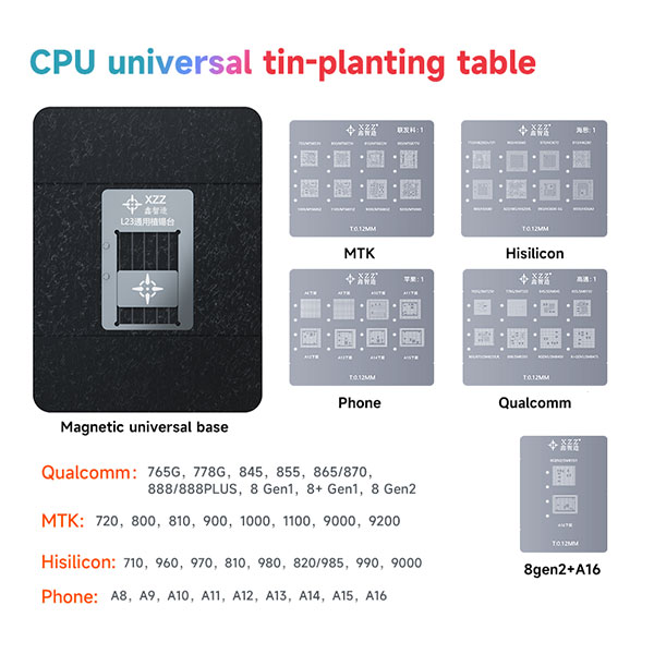 شابلون مگنتی CPU اندروید و آیفون مدل L23 برندXinzhizao
