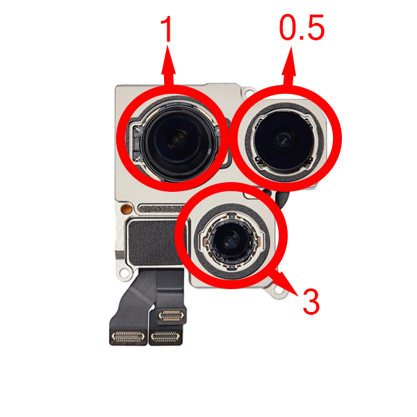 لنز دوربین 3X آیفون 13Pro/13Promax/14Pro/14Promax/15Pro
