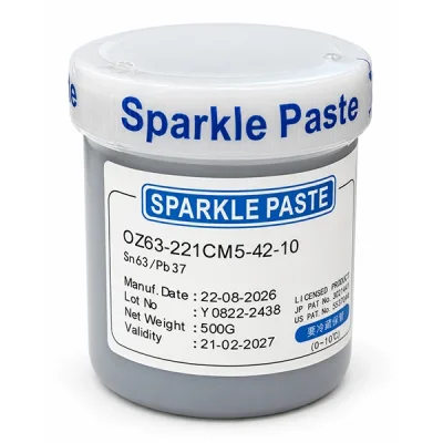 خمیر قلع 500 گرمی SMIC(Senju) مدل Sparkle Paste دمای 183